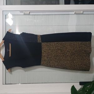 Nine West Black and Gold Dress size 2